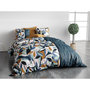 Voir la diapositive 2 : ATELIER DU COTON Parure housse de couette 100% coton 57 fils floris