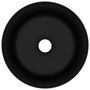 Voir la diapositive 3 : VIDAXL Lavabo rond de luxe Noir mat 40x15 cm Ceramique