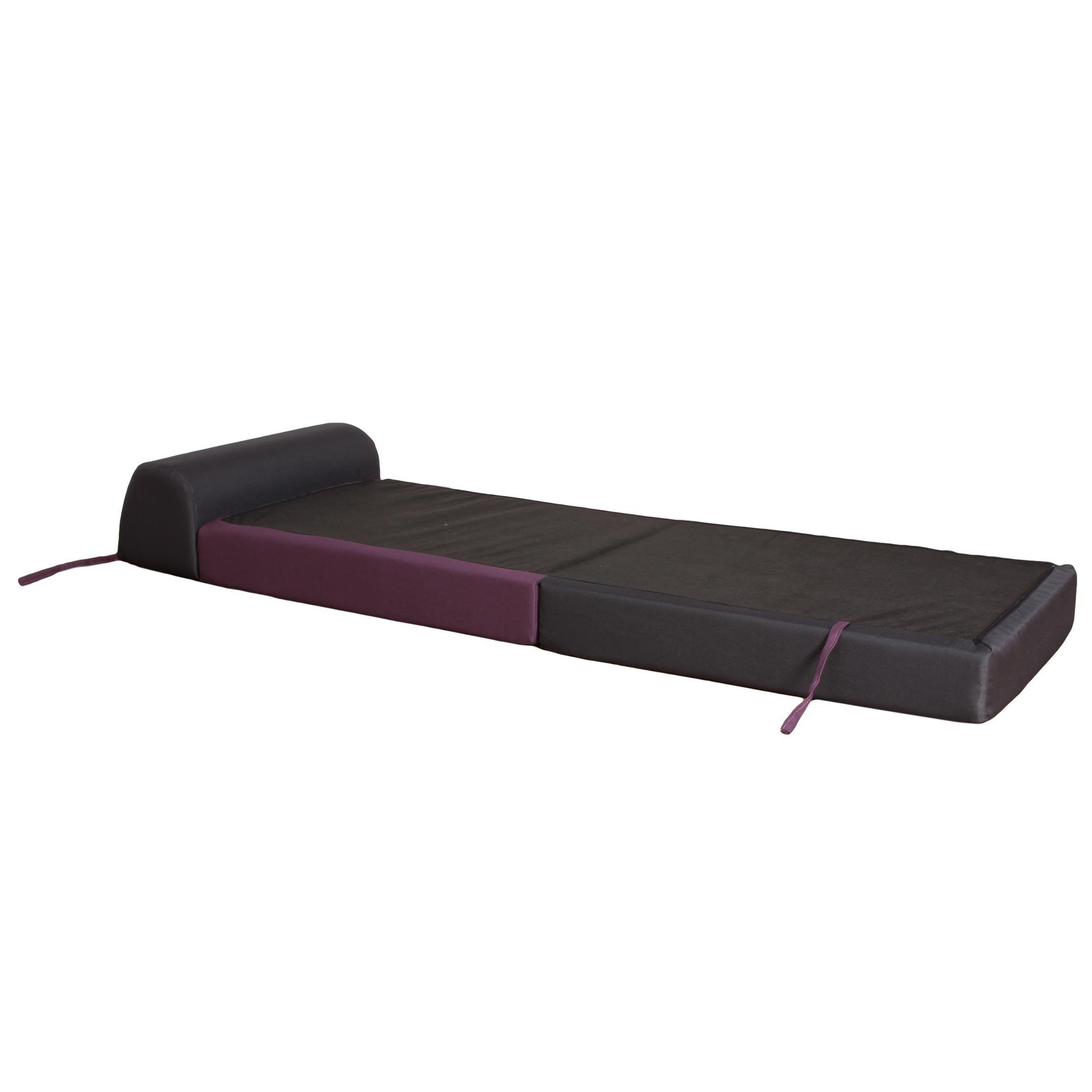 Voir la diapositive 3 : Ops Chauffeuse 1 place prune et anthracite