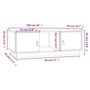 Voir la diapositive 6 : VIDAXL Table basse Noir 100x50x35 cm Bois massif de pin