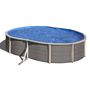 Voir la diapositive 1 : GRE Piscine ovale en acier et résine 5,20m x 3,70m x H: 1,35m