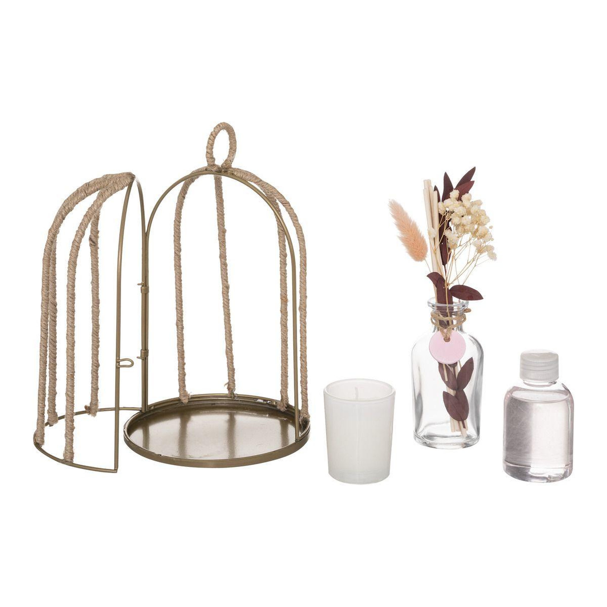 ATMOSPHERA Coffret de fragrances  paola  24cm fleur de lin