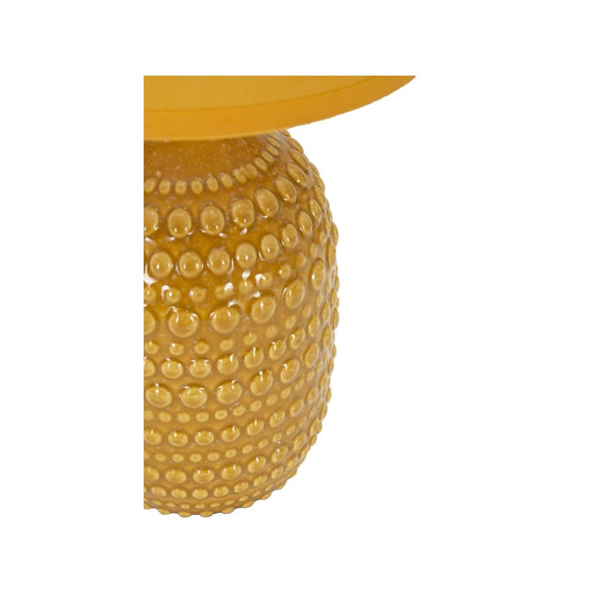 Voir la diapositive 4 : Paris Prix Lampe à poser en céramique  points  30cm moutarde