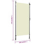 Voir la diapositive 6 : VIDAXL Store roulant d'exterieur 100 x 270 cm Creme