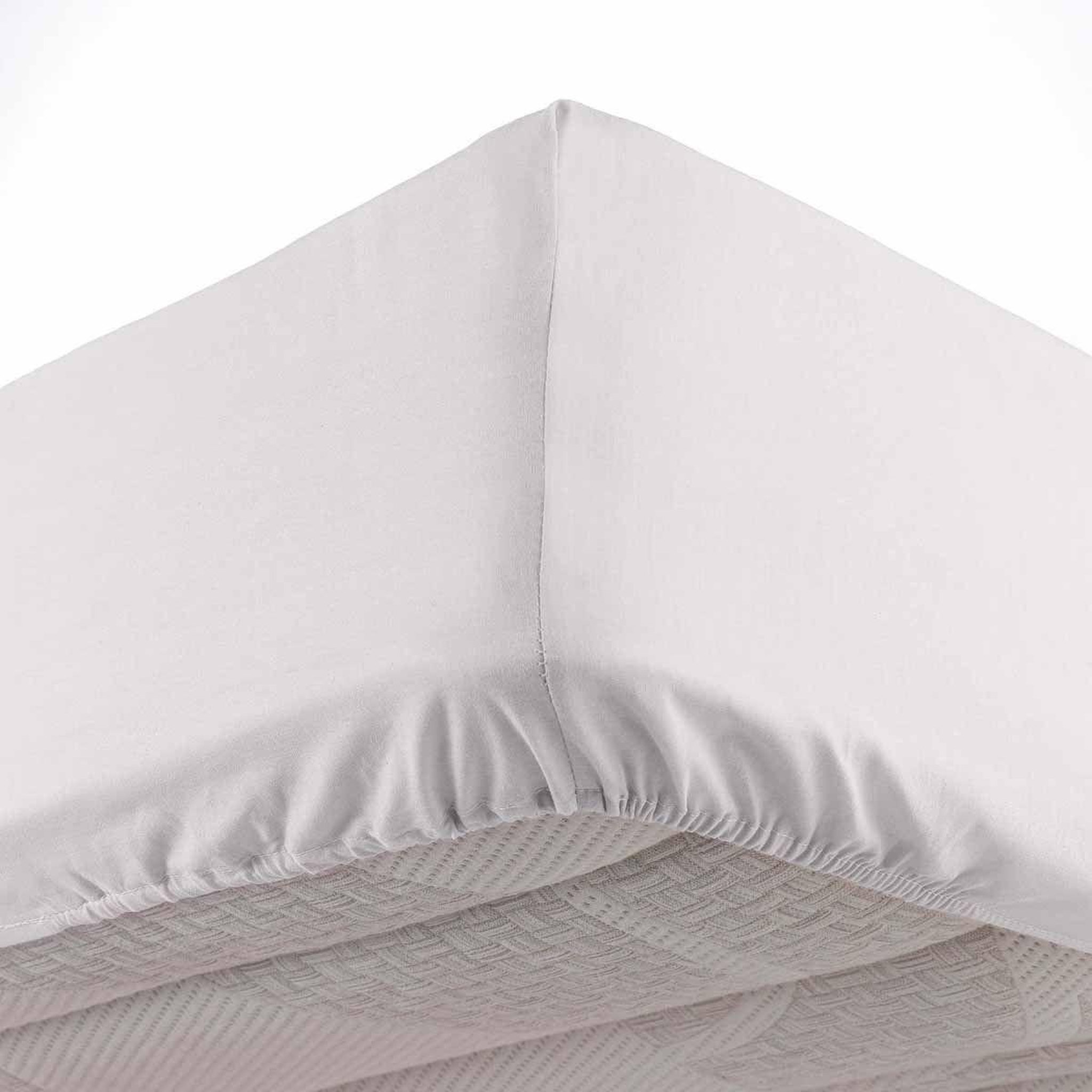 Douceur d'Intérieur Drap housse microfibre  oscar  140x190cm blanc