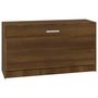Voir la diapositive 2 : VIDAXL Banc à chaussures Chêne marron 80x24x45 cm Bois d ingénierie