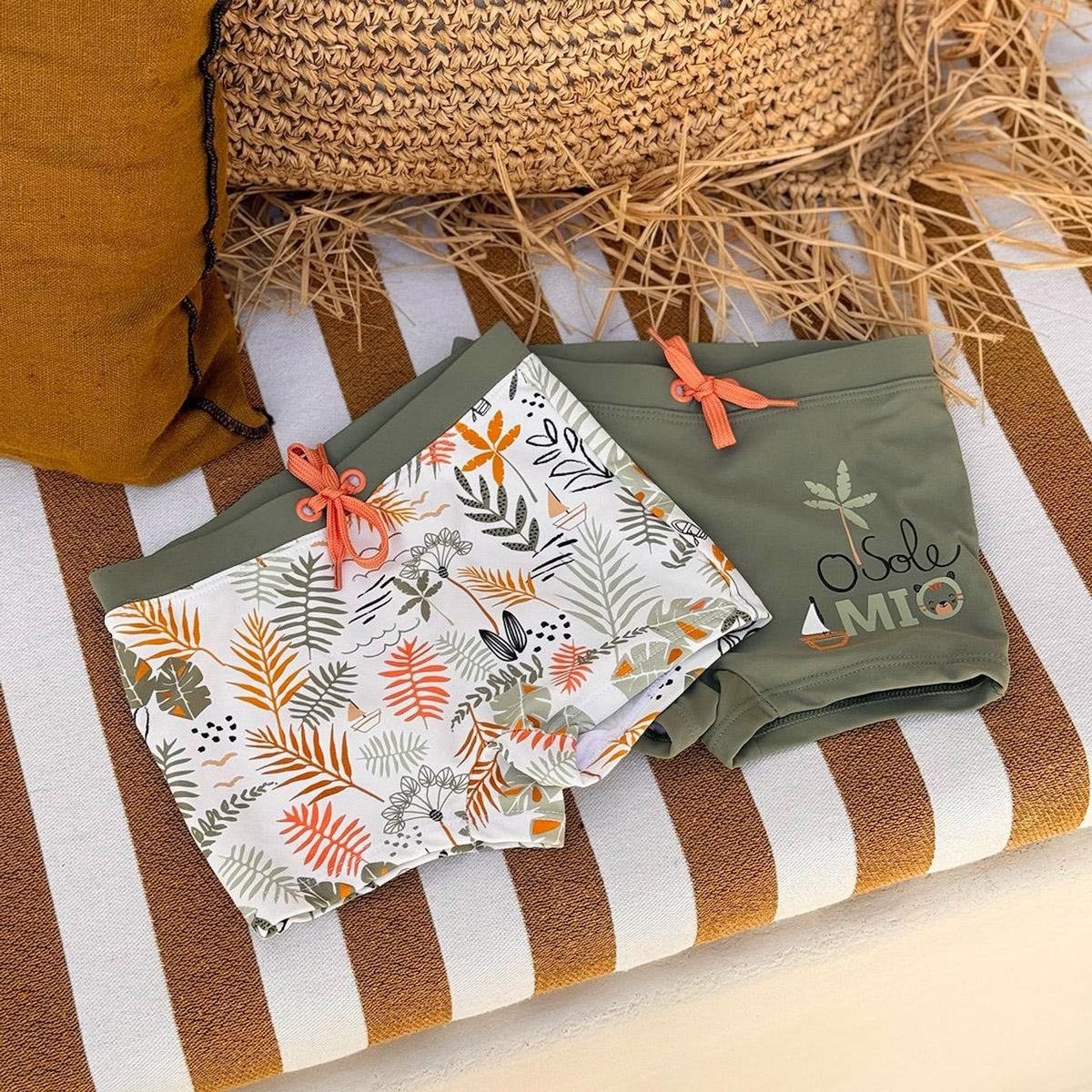 Petit Béguin Lot de 2 boxers de bain enfant Mio