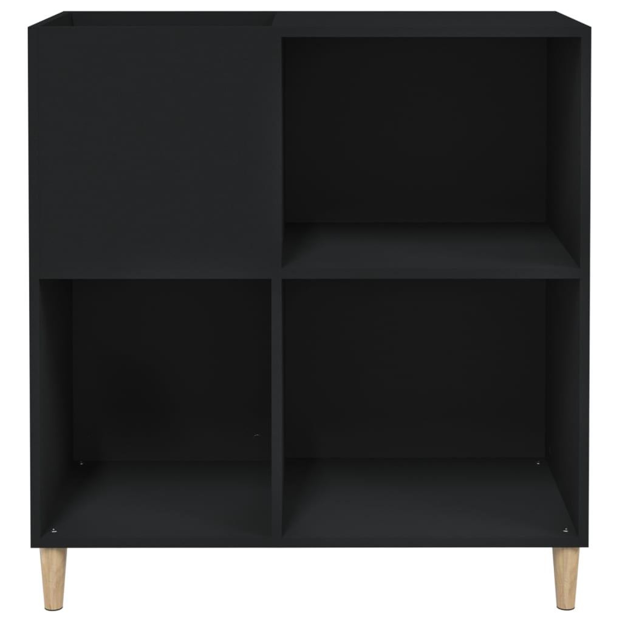 Voir la diapositive 5 : VIDAXL Armoire a disques noir 84,5x38x89 cm bois d'ingenierie