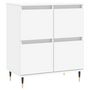 Voir la diapositive 5 : VIDAXL Buffets 2 pcs blanc bois d'ingenierie
