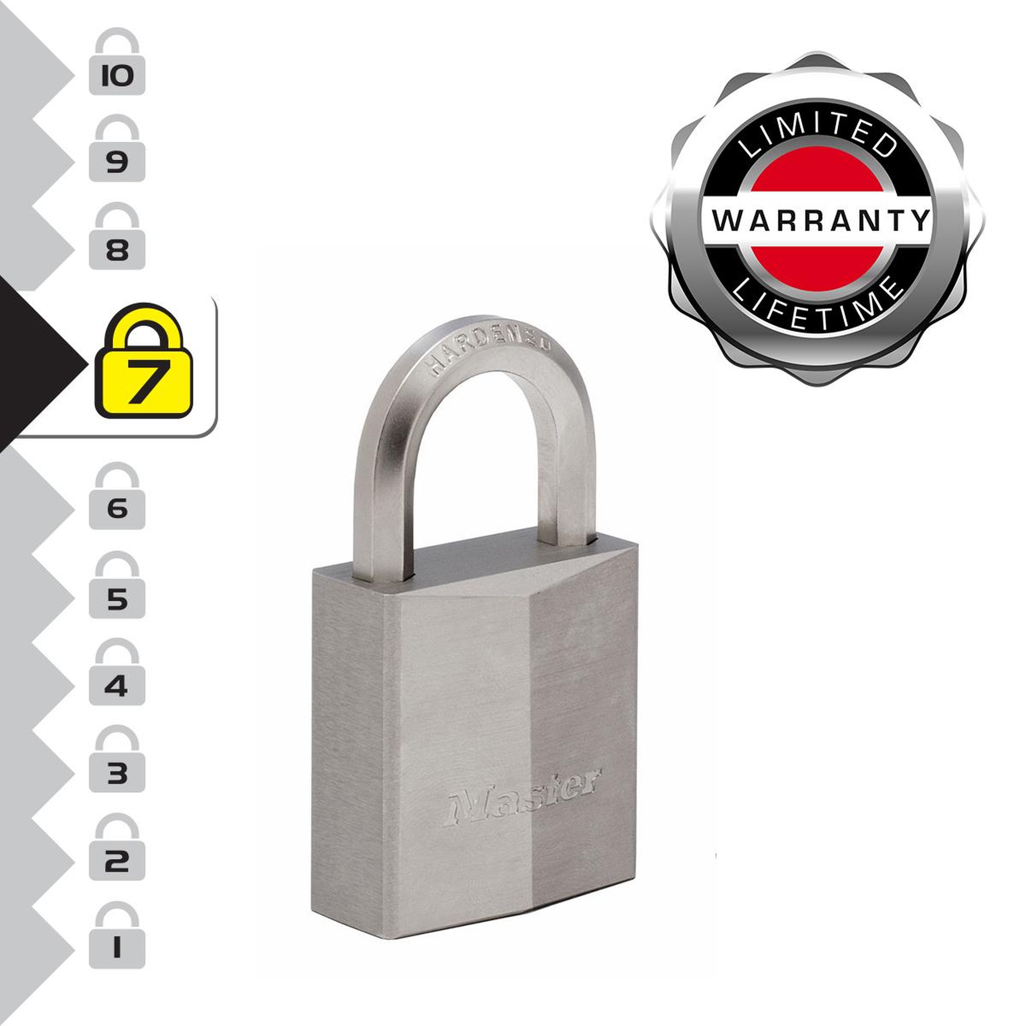 Master lock 1145PEURD Cadenas Marin avec Clé, Gris, 7,1 x 4 x 2,1 cm