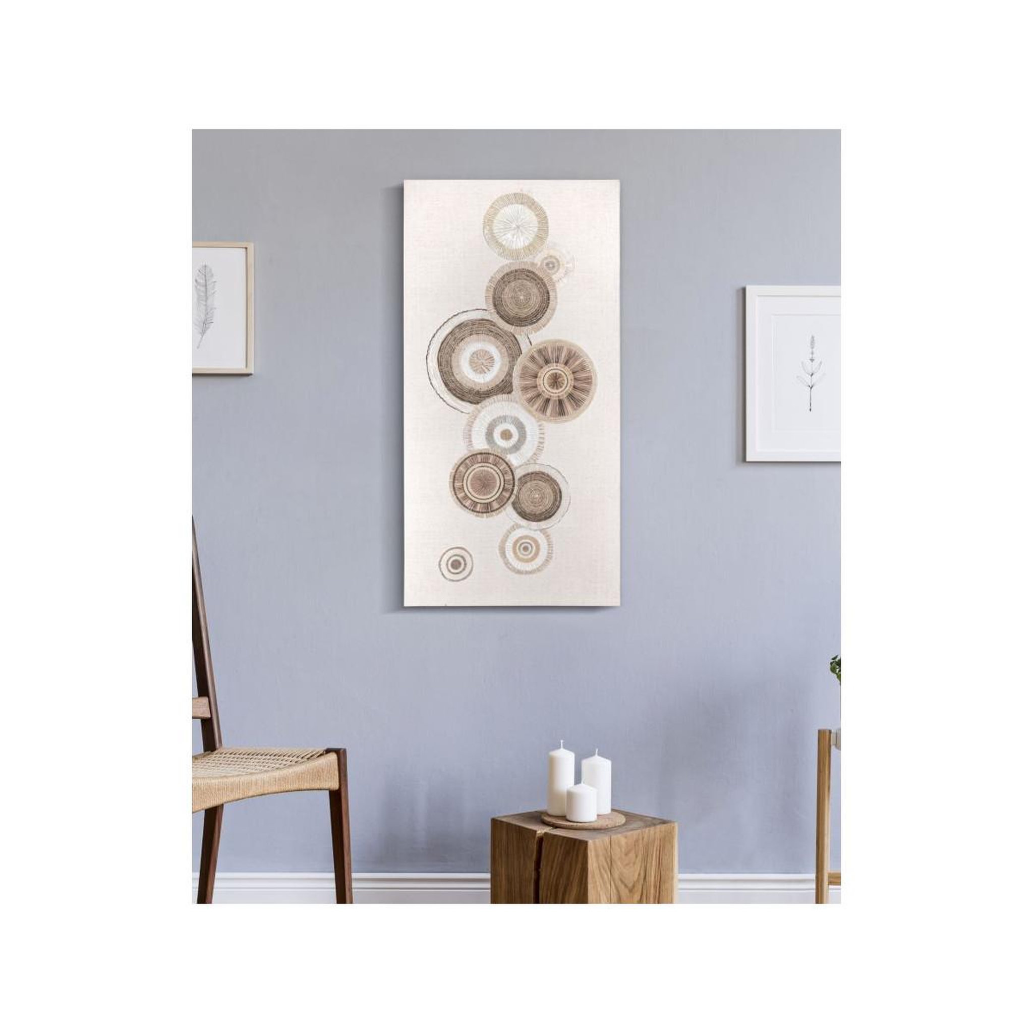 Voir la diapositive 5 : Paris Prix Toile imprimée déco  circlys  50x100cm marron