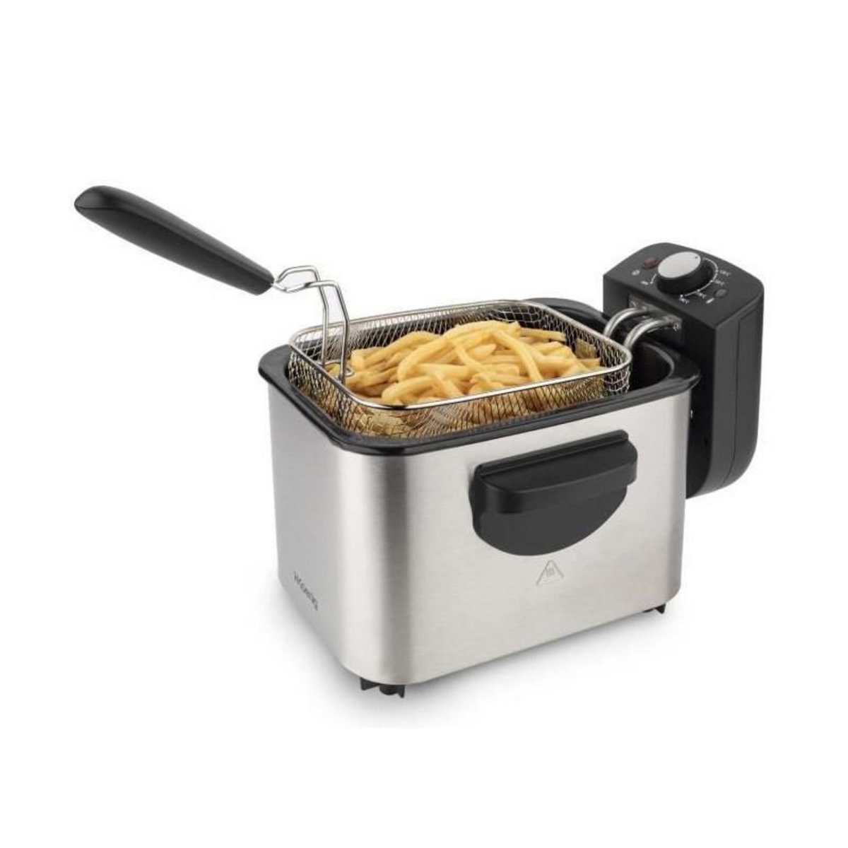 HKOENIG HKoeNIG DFX500 - Friteuse electrique 3L - 2200W - Temperature reglable - Corps en acier inoxydable - Panier amovible