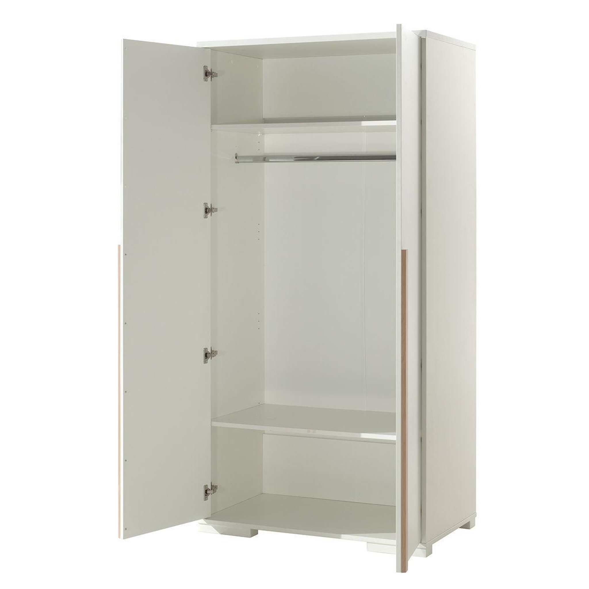 Voir la diapositive 2 : Paris Prix Armoire 2 portes  london  195cm blanc