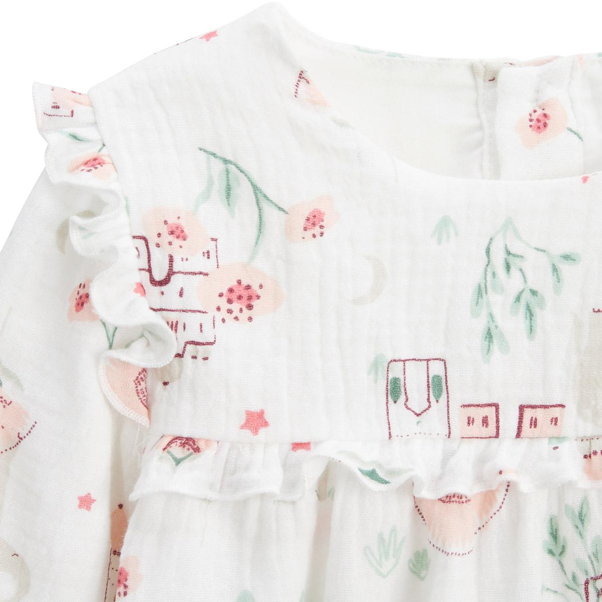 Voir la diapositive 3 : PETIT BEGUIN Blouse enfant en gaze de coton arya