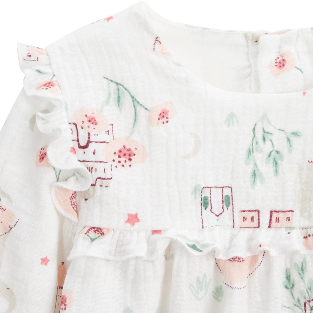 Petit Béguin Blouse enfant en gaze de coton Arya