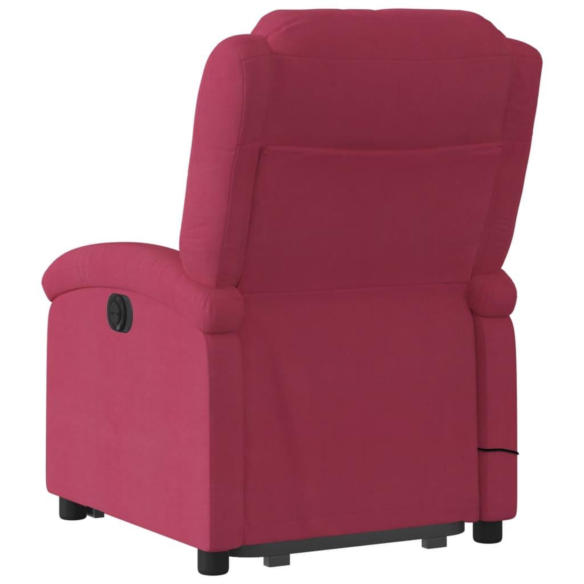 Voir la diapositive 5 : VIDAXL Fauteuil de massage inclinable Rouge bordeaux Velours