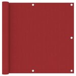 VIDAXL Ecran de balcon Rouge 90x300 cm Tissu Oxford