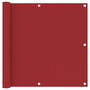 Voir la diapositive 1 : VIDAXL Ecran de balcon Rouge 90x300 cm Tissu Oxford