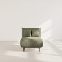Voir la diapositive 5 : BEST MOBILIER Lumi - banquette convertible clic-clac 1 place en velours côtelé