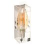 Voir la diapositive 2 : ATMOSPHERA Ampoule à Led  Ovale  9cm Ambre