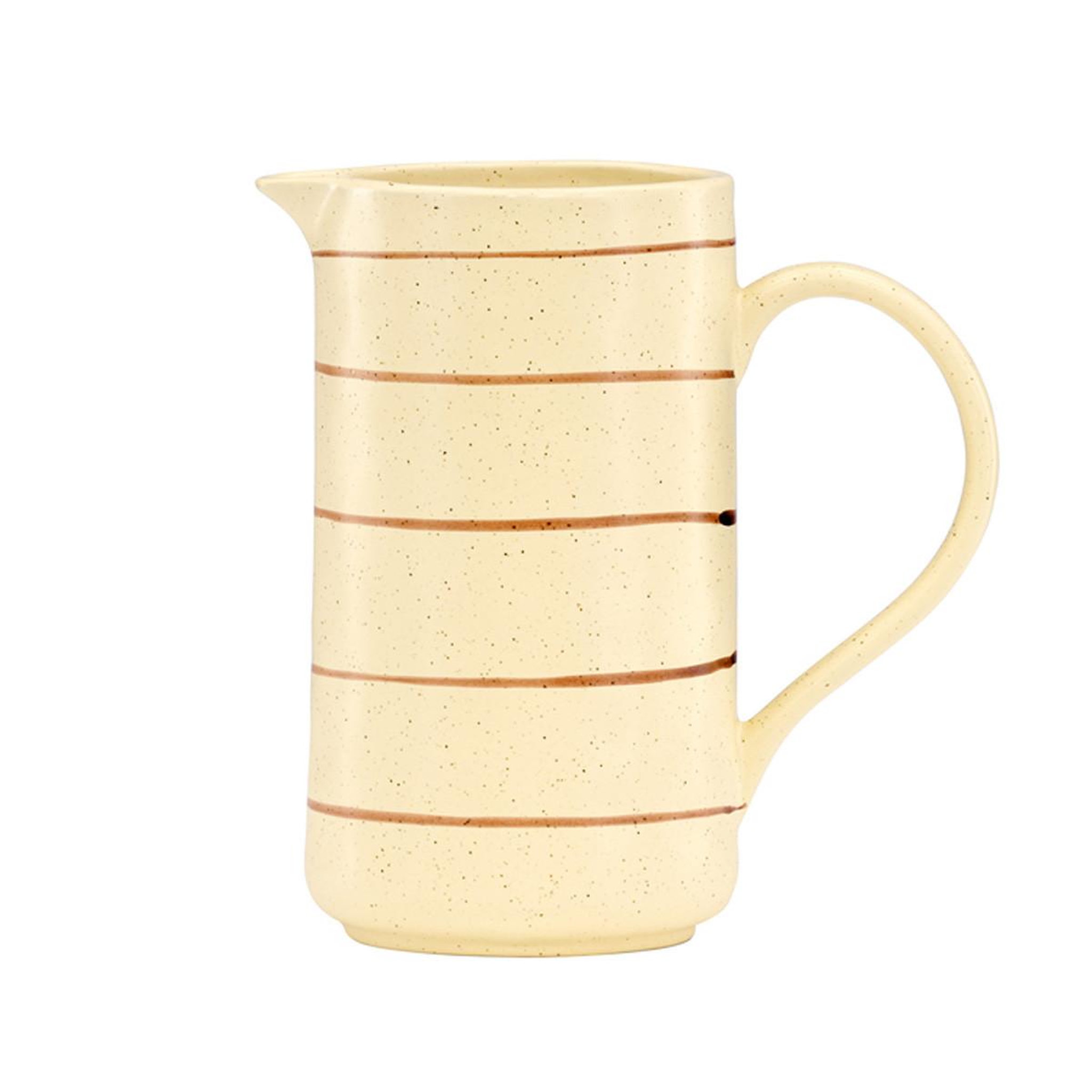 Paris Prix Pichet moucheté en porcelaine  kutie  22cm beige