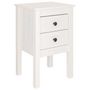 Voir la diapositive 5 : VIDAXL Tables de chevet 2 pcs Blanc 40x35x61,5 cm Bois de pin massif