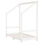 Voir la diapositive 4 : VIDAXL Cadre de lit pour enfant blanc 2x(70x140) cm bois de pin massif