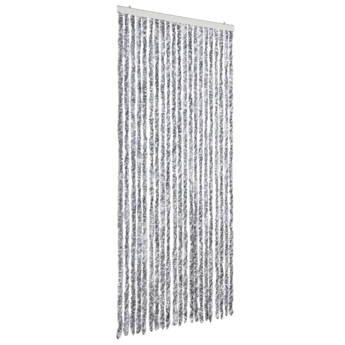 VIDAXL Moustiquaire Blanc et gris 90x220 cm Chenille