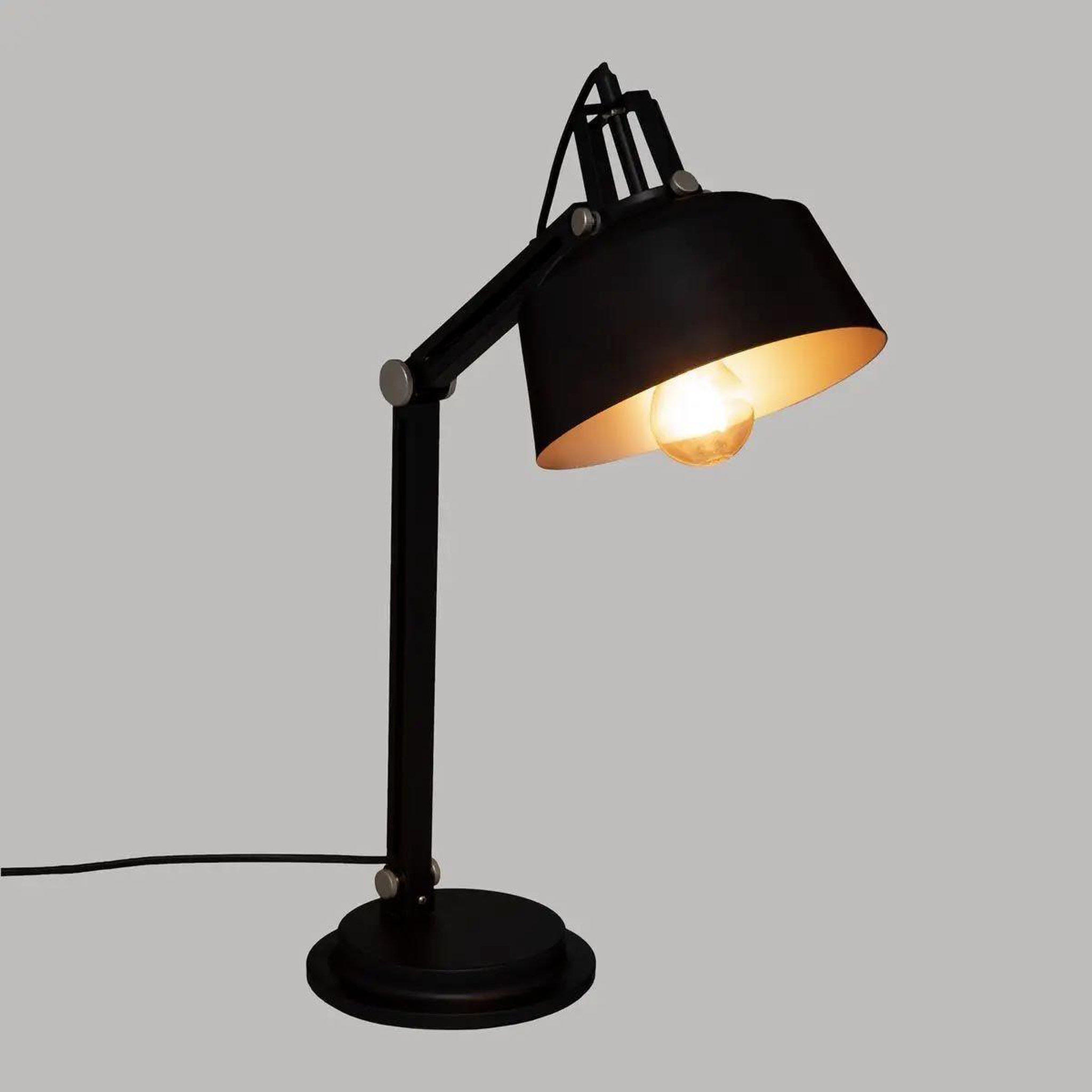 Voir la diapositive 2 : ATMOSPHERA Lampe à poser arc design  deep soul  55cm noir