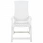 Voir la diapositive 3 : VIDAXL Chaises inclinables de jardin lot de 2 Plastique Blanc