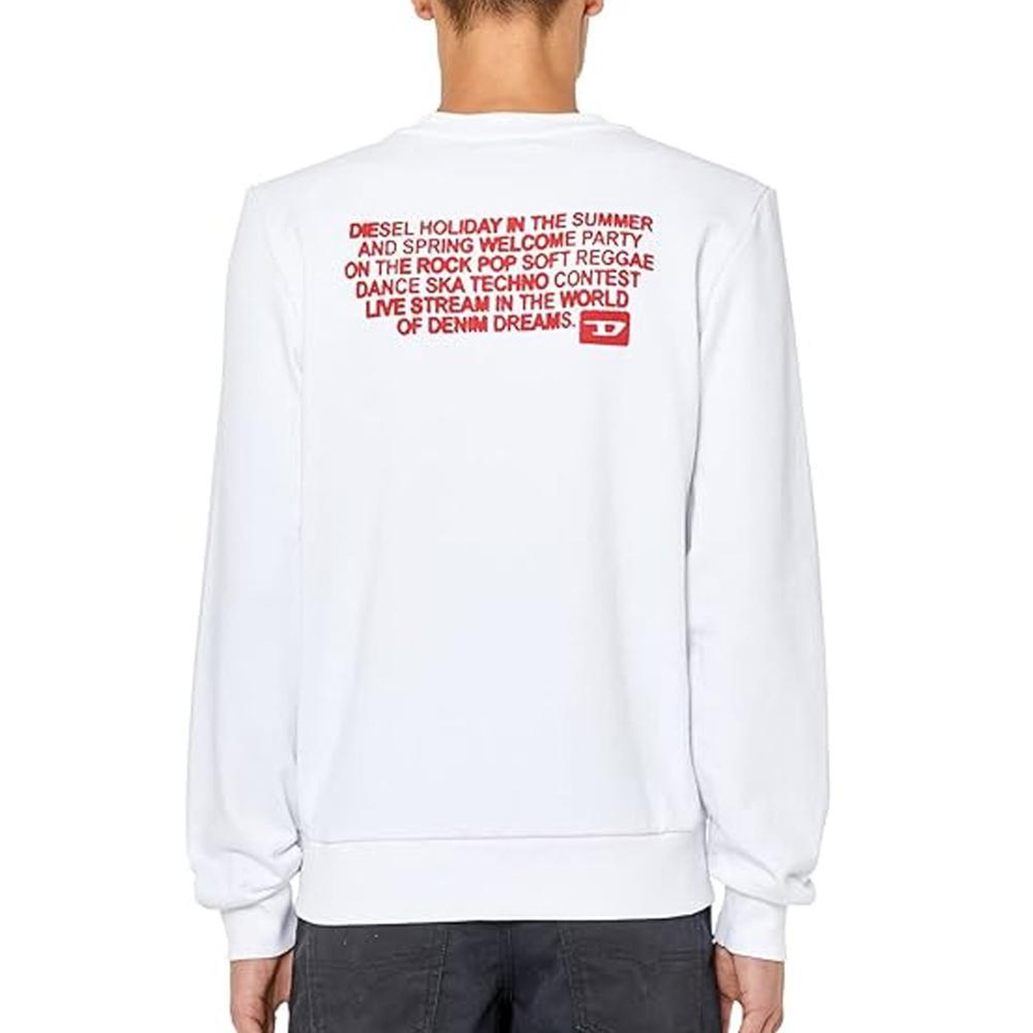 Voir la diapositive 2 : DIESEL Sweat Blanc Homme Diesel Ginn 100