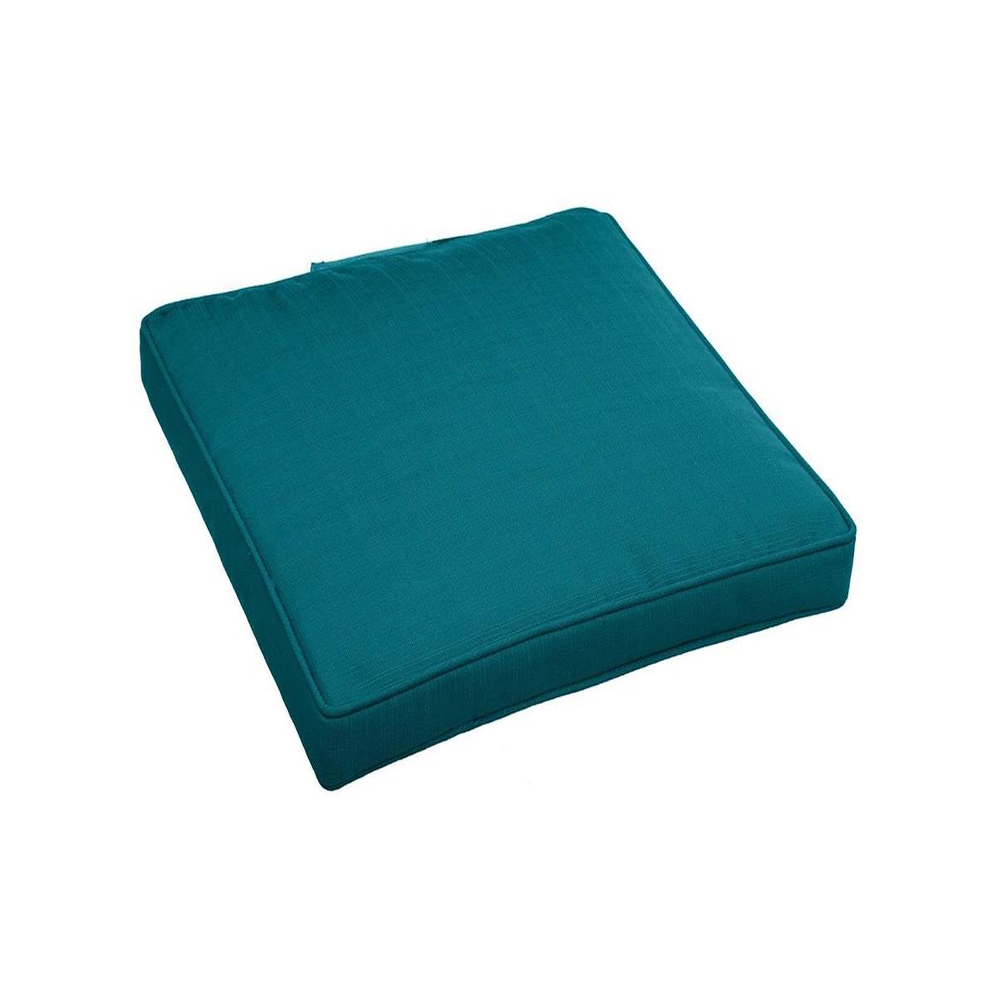 HESPERIDE Galette de chaise de jardin Bleu Canard - 40 x 40 cm - Hespéride