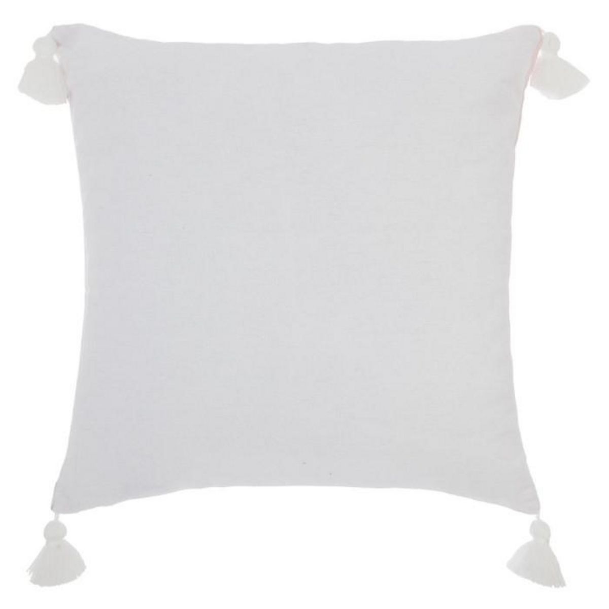 ATMOSPHERA Coussin Déco  4 Pompons  40x40cm Rose