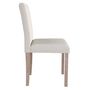 Voir la diapositive 3 : Rendez vous déco Lot de 2 chaises en tissu gris foncé et pieds en bois d'hévéa - Havane