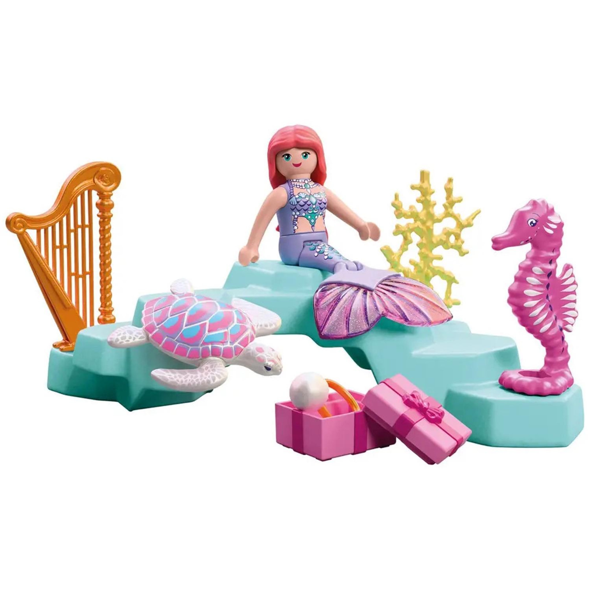 Voir la diapositive 2 : PLAYMOBIL Sirène avec un cadeau