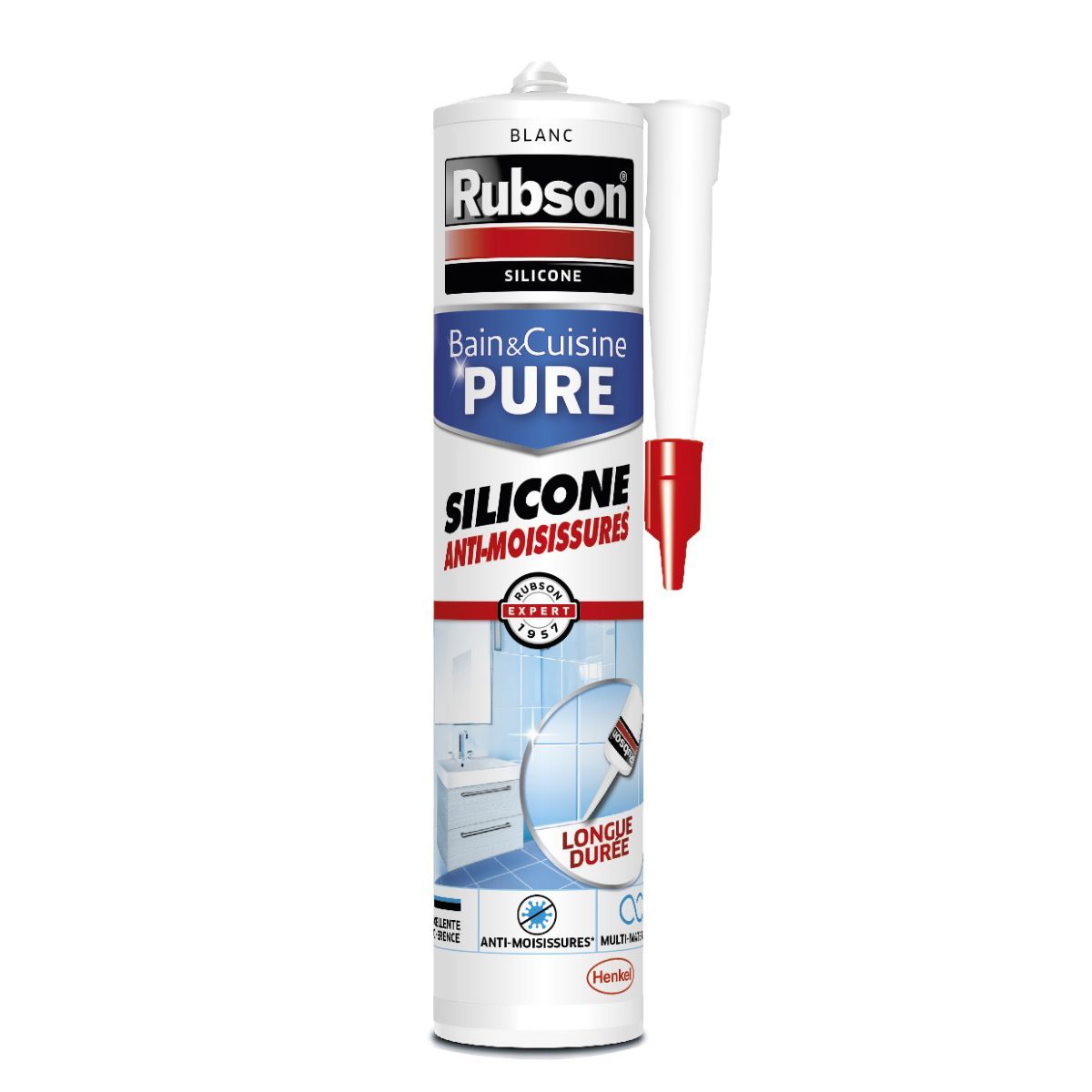 Silicone en cartouche blanc
