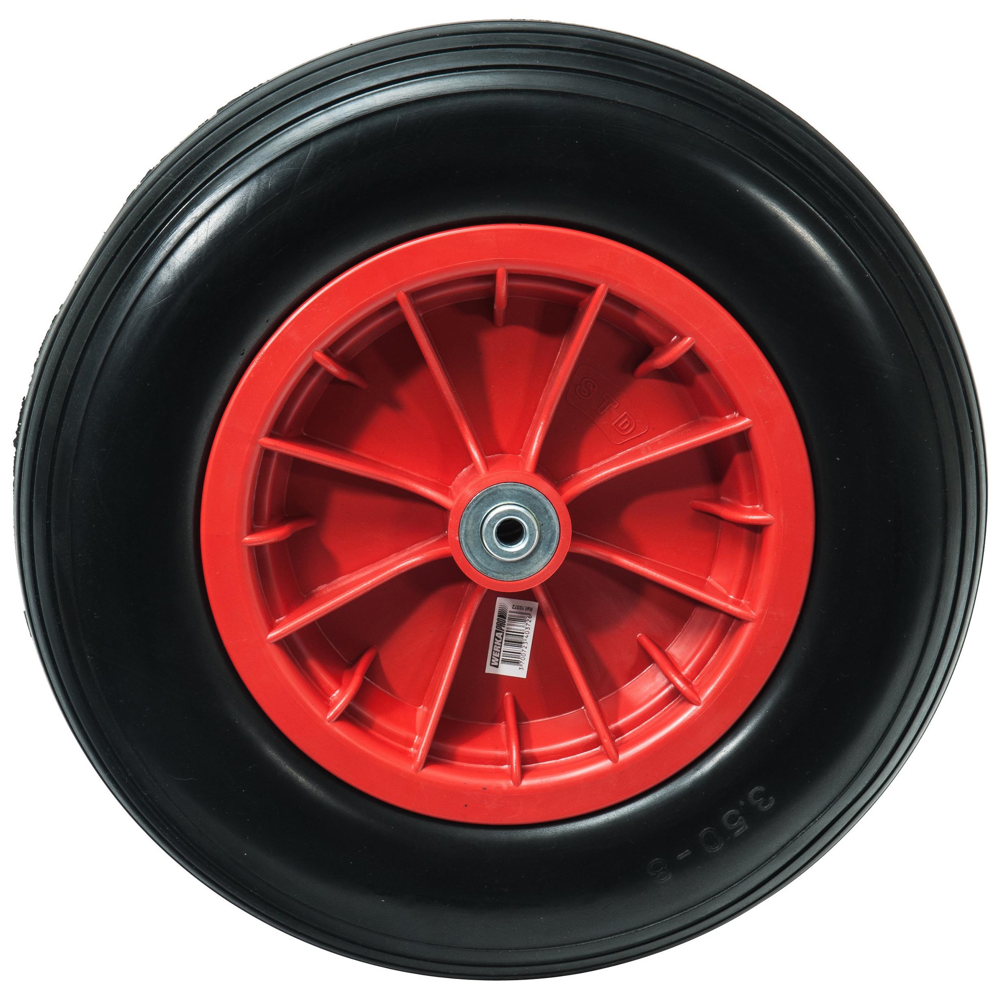 Voir la diapositive 1 :  Roue increvable 14'' 360x85  Alésage 10mm