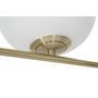 Voir la diapositive 4 : Paris Prix Lampadaire 2 Sphères  Glamy  180cm Blanc & Or