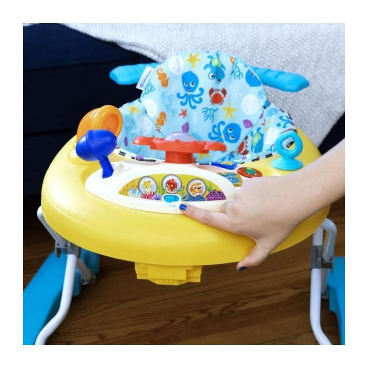 BABY EINSTEIN Trotteur sous marin - BABY EINSTEIN - Ocean Explorers Dive & Discover 3 en 1 - Jouet amovible pour jouer par terre