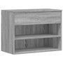 Voir la diapositive 2 : VIDAXL Banc a chaussures Sonoma gris 60x30x45 cm Bois d'ingenierie