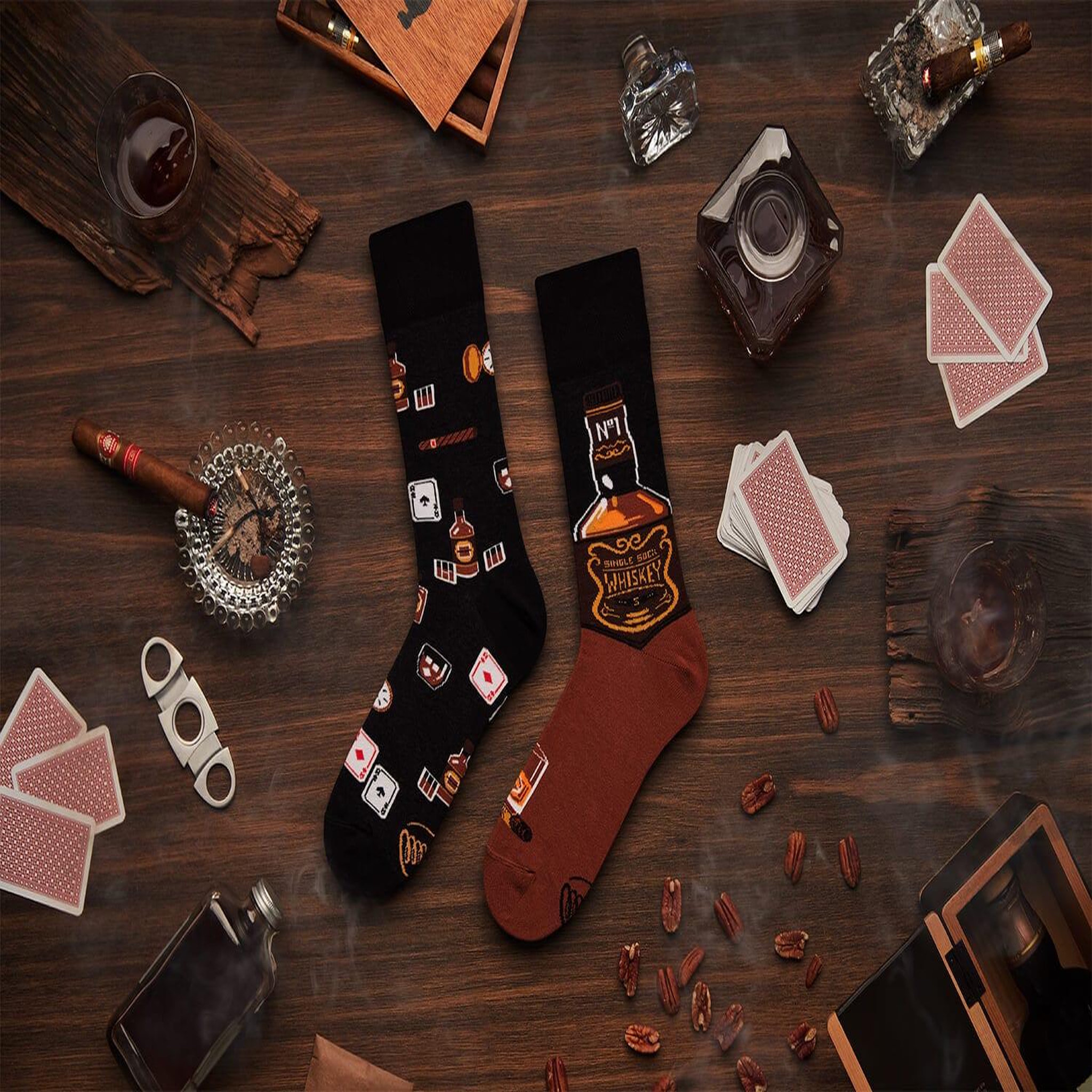 Voir la diapositive 2 : MANY MORNINGS Chaussettes many mornings whisky