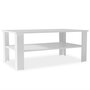 VIDAXL Table basse en agglomere 100 x 59 x 42 cm Blanc