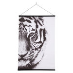 ATMOSPHERA Toile Suspendue Imprimée  Tigre  73x100cm Noir