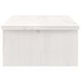 Voir la diapositive 6 : VIDAXL Support de moniteur Blanc 50x27x15 cm Bois de pin solide
