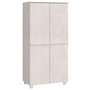 Voir la diapositive 2 : VIDAXL Garde-robe HAMAR Blanc 89x50x180 cm Bois massif de pin