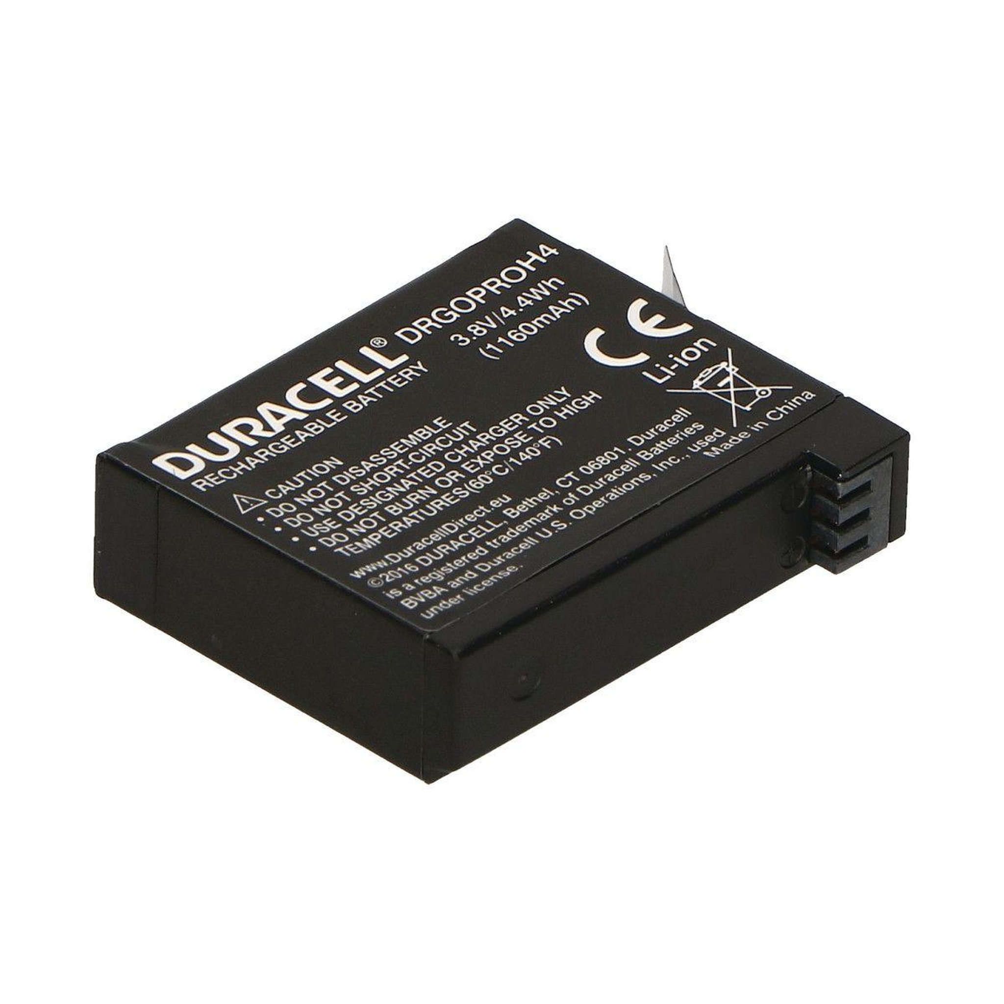Voir la diapositive 2 : Duracell Batterie caméra sport pour gopro hero4 - 4+ / black / silver