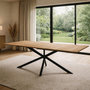 Voir la diapositive 2 : CONCEPT USINE Table extensible 8-10 personnes effet bois 235cm BRIA