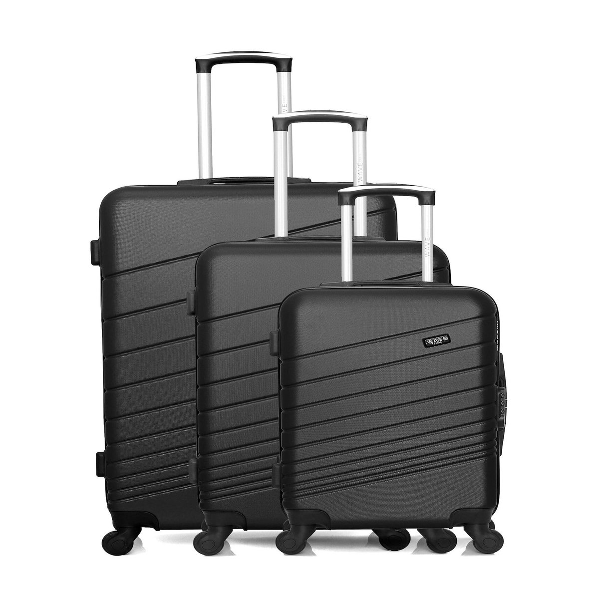 WAVE PARIS WAVE PARIS - Set de 3 Valises TIGRE 75 cm 4 Roues