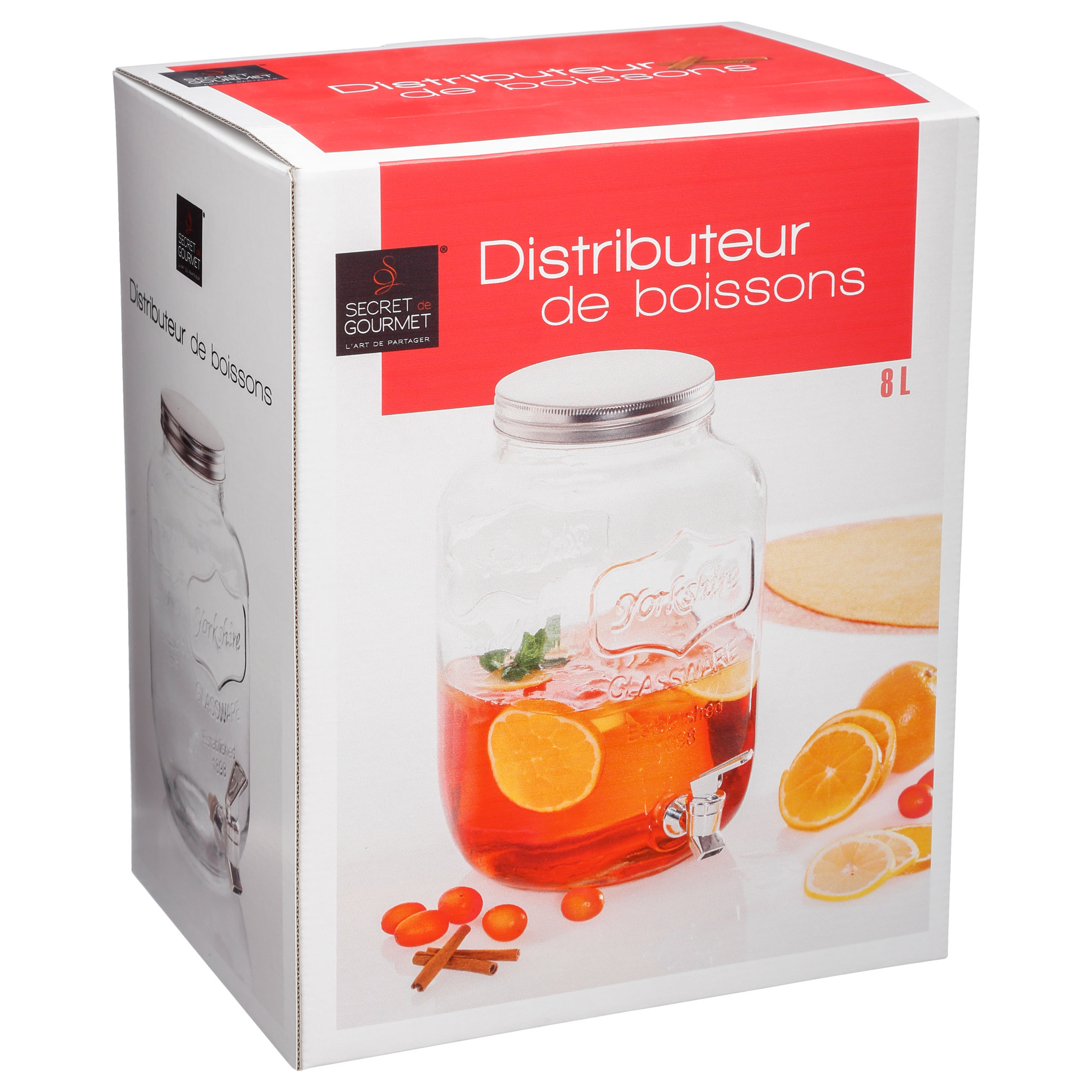 Voir la diapositive 3 : Fontaine en verre 8 L