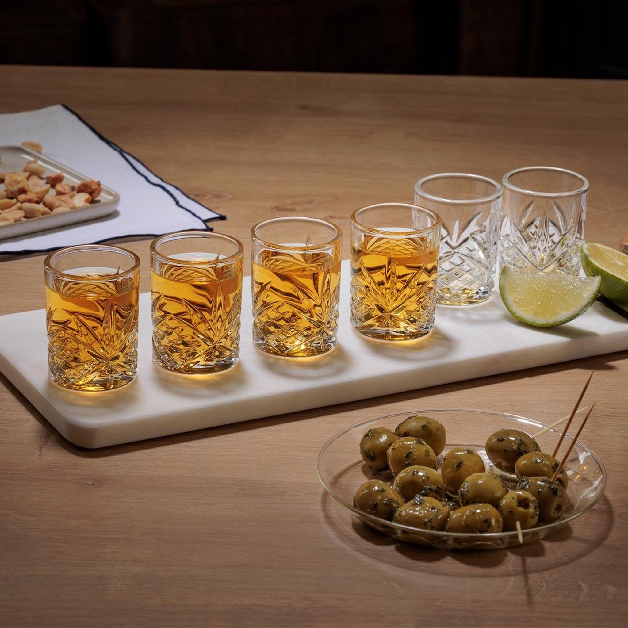 Voir la diapositive 3 : SECRET DE GOURMET Lot de 6 shooters  automne  6cl transparent